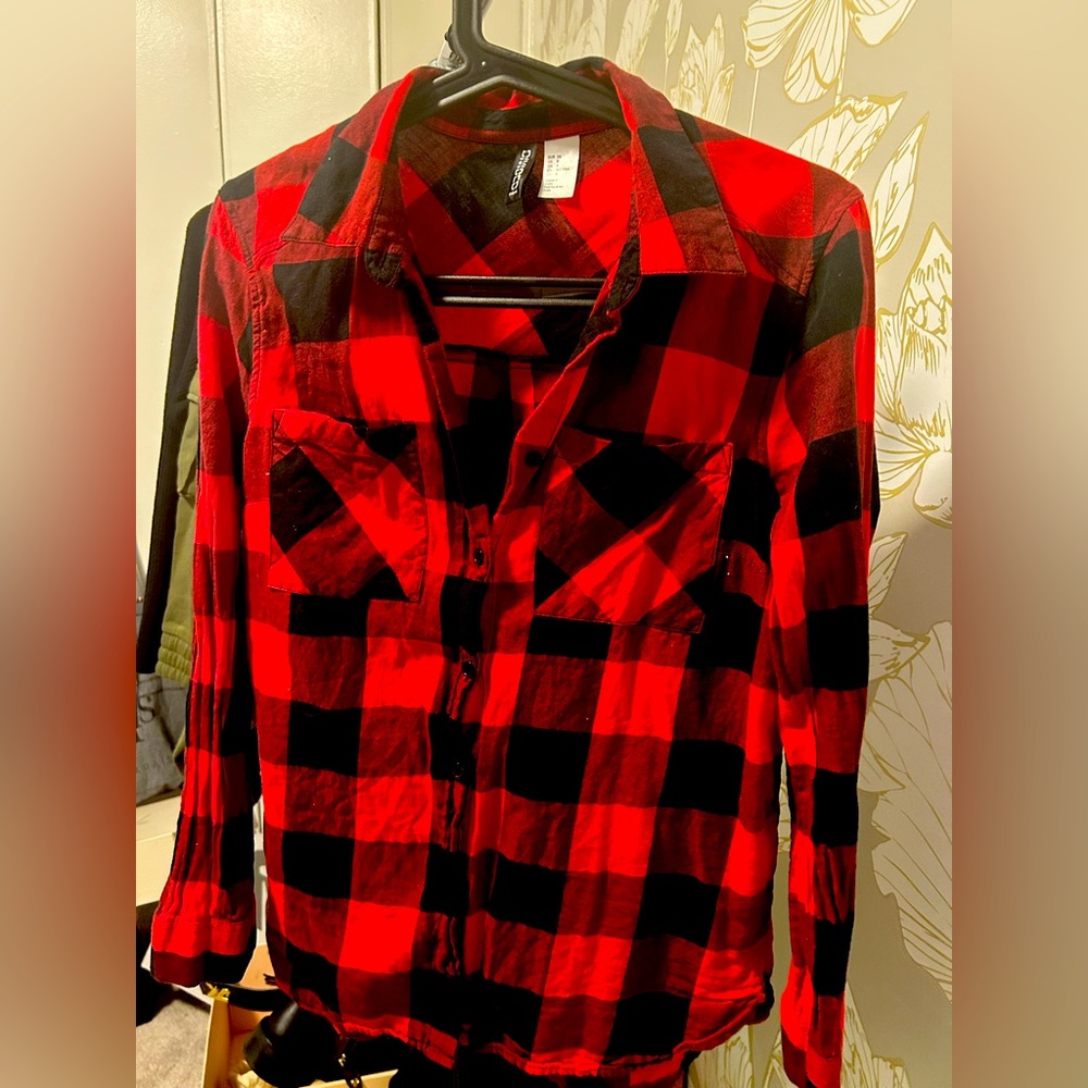 Button down flannel shirt